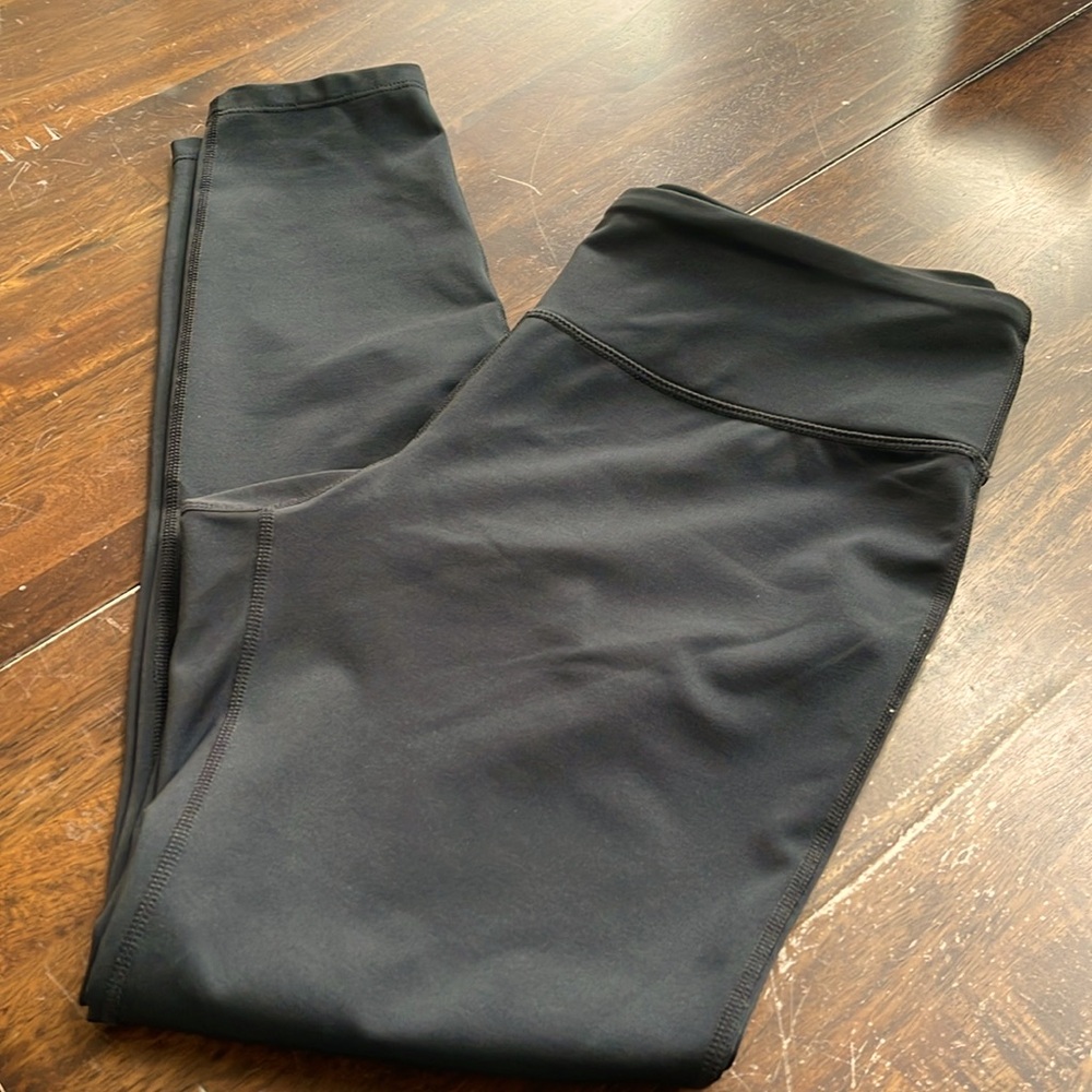 Fila Women's Leggings Black Athletic 7/8 Length Tights Sz M